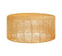 Orsina Gold Finish Iron Coffee Table, Nest Effect Cocktail Table With Circular Iron Frame, Unique Console Table