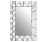 Orsina Gota Wall Mirror, Silver, Glass, Wood