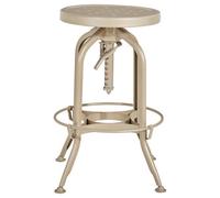 Orsina Grange Gator Champagne Finish Adjustable Stool