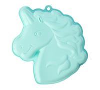 Orsina Green Unicorn Cake Mould, High-Quality Silicone Cake Shaper, Unicorn Head Shape Baking Tool, Non-Stick Mould Orsina Green