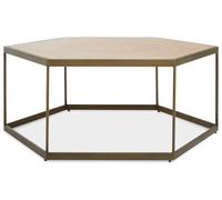 Orsina Grenoble Hexagonal Brown Coffee Table Orsina Brown