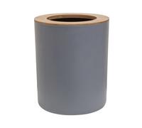 Orsina Grey Bamboo Fibre Dust Bin, Compact Open-Top Waste Bin For Office, Recycling Bin, Indoor Bin For Daily Trash