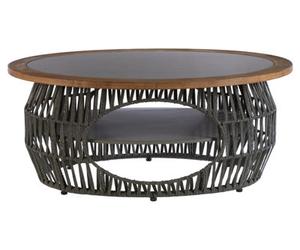 Orsina Grey Coffee Table, High-Quality Solid Coffee Table, Spacious Round Coffee Table, Easy To Clean Coffee Table