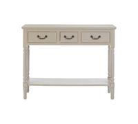 Heritage Console Table Rectangular / 3 Drawers Vintage Grey