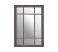 Hawthorne Rectangular Grey Wall Mirror Premier Housewares Grey One Size