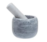 Orsina Grey Marble Clean Sided Mortar & Pestle, Durable 250ml Marble Grinder for Kitchen Orsina Grey