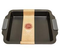 Orsina Grey Non Stick Baking Dish, Durable Metal Baking Dish with Silicone Handles, Non Stick Oven Baking Tray in Black Orsina Black