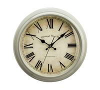 Interiors by Premier Vermont Grey Plastic Wall Clock Premier Housewares Grey One Size