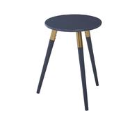 Orsina Grey Side Table, Triangular Small End Table, Long Lasting Rounded Top Coffee Table for Indoor in Dark Grey Orsina Dark Grey