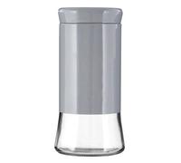 Orsina Grey Steel Wrap Glass Storage Jar, 1500Ml Capacity, Modern Design With Grey Steel Lid, Kitchen Storage