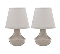 Interiors by PH Ceramic Table Lamps Set of 2, Grey