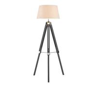 Premier Housewares Floor Lamp Contemporary Floor Lamps For Living Room Reading Light With Tripod Base Grey Metal Standing Lamp 48 x 48 x 144