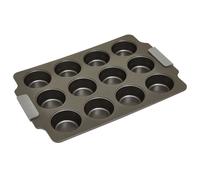 Orsina Grey Twelve Cup Muffin Tray, Non-Stick Carbon Steel Bakeware For Cupcakes & Muffins, Durable 12 Cup Oven Orsina Grey