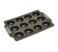 Orsina Grey Twelve Cup Muffin Tray, Non-Stick Carbon Steel Bakeware For Cupcakes & Muffins, Durable 12 Cup Oven