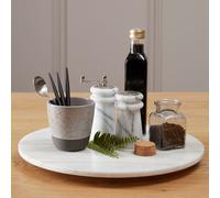 Orsina Gunmetal Black Hanging Rail, Wall Mounted Kitchen Rail For Utensils Or Towels, Durable Metal in White Orsina White