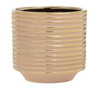 Interiors By Ph Large Ceramic Planter Blush Gold Stripe