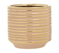 Interiors By Ph Small Ceramic Planter Blush Gold Stripe