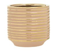 Orsina Haldis Small Ceramic Planter in Gold Orsina Gold