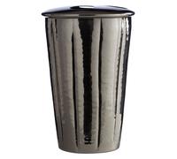 Orsina Hammered Bathroom Nickel Finish Toothbrush Holder in Grey Orsina Grey