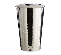 Orsina Hammered Bathroom Nickel Finish Toothbrush Holder in Silver Orsina Silver