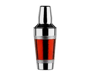 Orsina Hammered Cocktail Shaker in Red Orsina Red