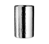Orsina Hammered Effect Stainless Steel Bottle Cooler, Stylish & Durable Wine Chiller With Textured Finish in Silver Orsina Silver