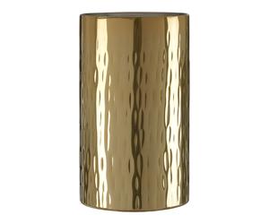 Orsina Hammered Effect Stainless Steel Bottle Cooler, Stylish & Durable Wine Chiller With Textured Finish in Gold Orsina Gold