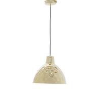 Premier Housewares Ceiling Lights White Finish White Round Hammered Pattern Shape Pendant Light Antique Ceiling Lighting Contemporary Pendant Hanging