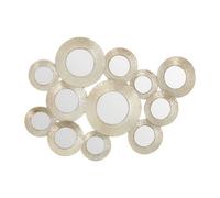 Marcia Hammered Wall Mirror Premier Housewares Silver One Size