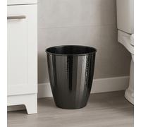 Orsina Hammered Waste Bin in Black Orsina Black