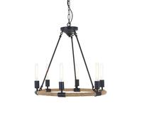 Orsina Hampstead 6 Bulb Chandelier in Black Orsina Black