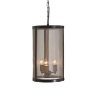 Premier Housewares Hampstead Small Pendant Light in Iron, Black