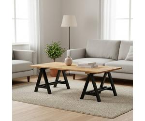 Orsina Hampstead Pine Wood And Iron Coffee Table