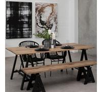 Orsina Hampstead Pine Wood And Iron Console Table