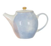 Orsina Hand-Painted Stoneware Teapot, Modern Ceramic Tea Pot With Assorted Pastel Tones, Teapot With Gold-Plated Lid Orsina Multicolor