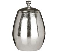 Orsina Handcrafted Large Aluminium Jar, Lightweight Aluminium Container in Silver Orsina Silver
