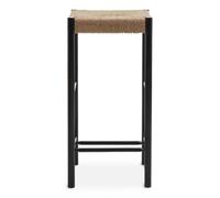 Interiors by PH Bandar Hemp Rope Bar Stool Black