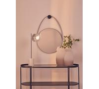 Orsina Hanging Wall Mirror, Decorative Mirror In Black Finish, Modern Art Deco Design Wall Mirror For Home Decor Orsina Black