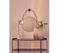 Orsina Hanging Wall Mirror, Decorative Mirror In Black Finish, Modern Art Deco Design Wall Mirror For Home Decor