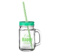 Orsina Happy Days Square Mason Jar Mug