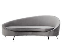 Orsina Hasina Three Seat Velvet Sofa in Grey | Size: 3 Seater Orsina Grey 3 Seater