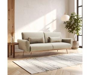 Orsina Hatton Mink Velvet Sofa Bed