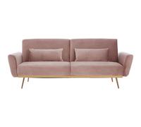 Orsina Hatton Pink Velvet Sofa Bed