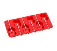 Orsina Heart-Shaped Silicone Cake Pop Mould,6-Cavity Non-Stick Heart Cake Mold With 12 Sticks,silicone Baking Tray