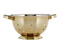 Premier Housewares Colander with Hearts Design, Gold, 24 x 24 x 13 cm