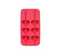 Hearts Shaped Ice Cube Tray, Unique Ice Cube Tray, Thermoplastic Rubber Ice Freezing Tray Premier Housewares Pink One Size