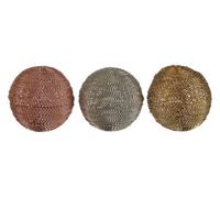 Premier Hege Decorative Spheres, Rose Gold/Silver/Gold, Set of 3