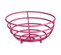 Premier Housewares 508353 Helix Fruit Basket, 13.5 x 27 x 27 cm - Hot Pink