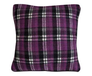 Orsina Heritage Large Check Cushion in Purple Orsina Purple