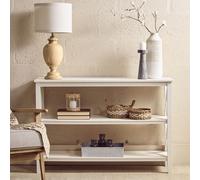 Orsina Heritage Three Shelf Large Bookcase in White Orsina White
